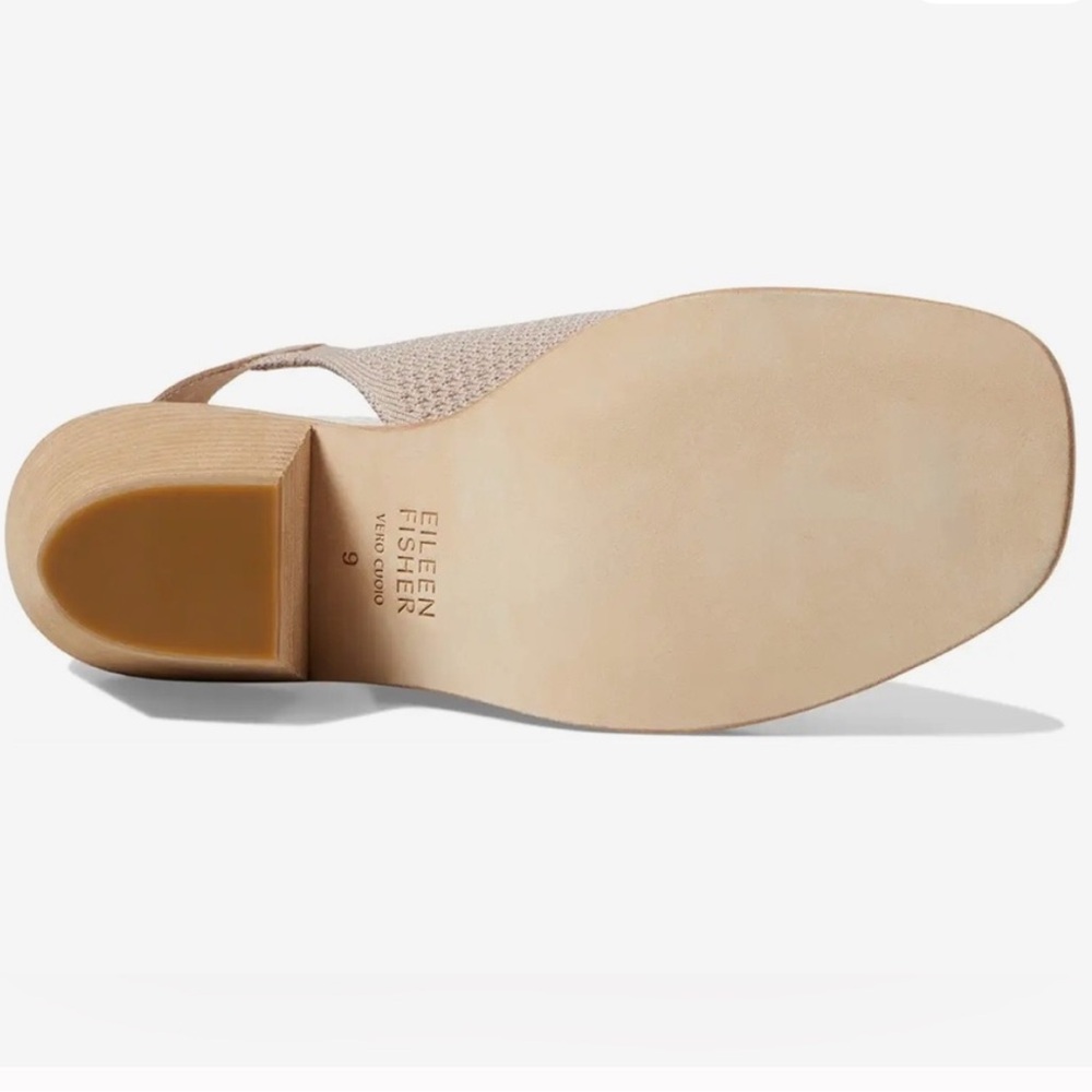 Eileen Fisher Blush Suede Avil Stretch Heels Sz 9 NIB - Picture 4 of 4